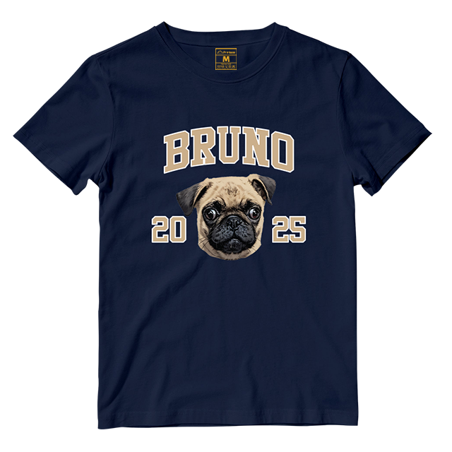 Cotton Shirt: Custom Varsity Dog