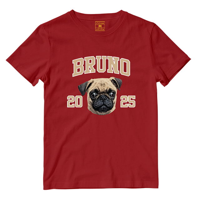 Cotton Shirt: Custom Varsity Dog