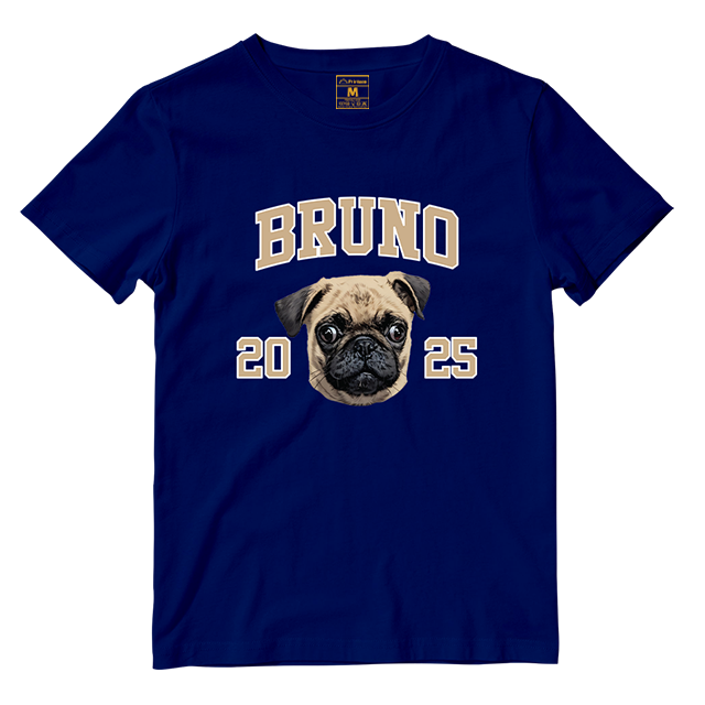 Cotton Shirt: Custom Varsity Dog
