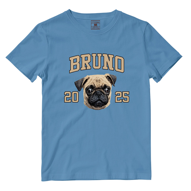 Cotton Shirt: Custom Varsity Dog