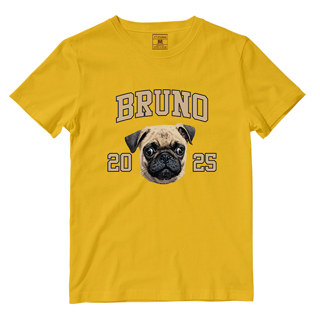 Cotton Shirt: Custom Varsity Dog
