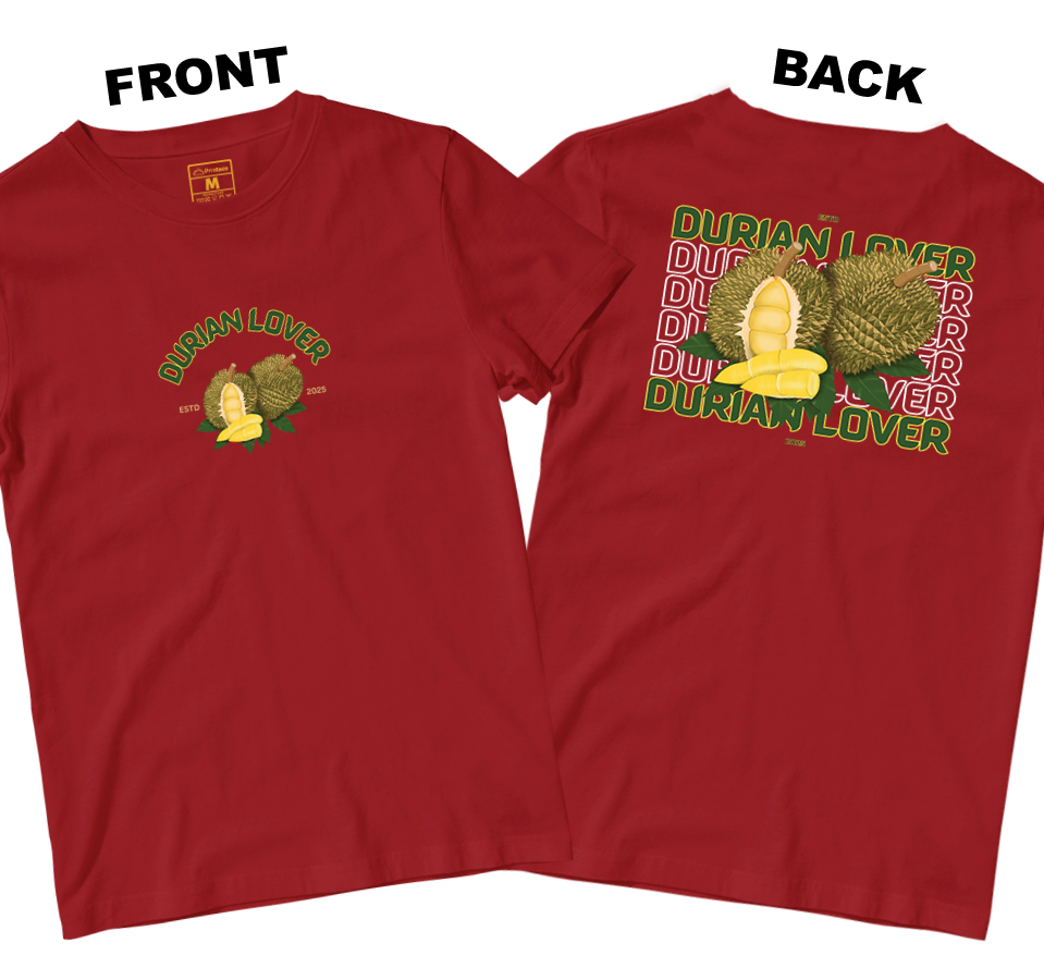 Cotton Shirt: Durian Lover (Front and Back)