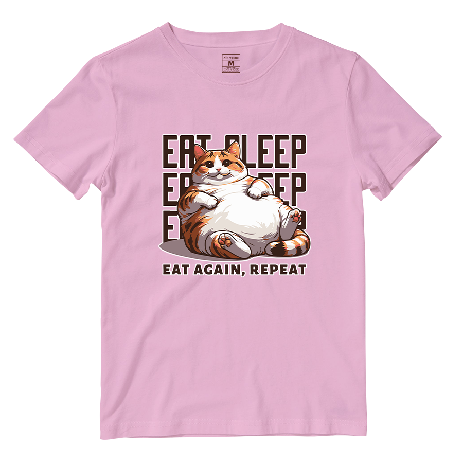 Cotton Shirt: Eat Sleep Repeat