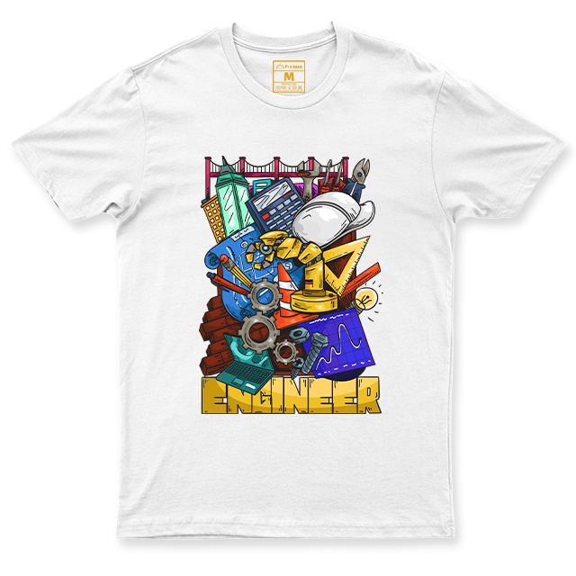 Drifit Shirt: Engineer Doodle