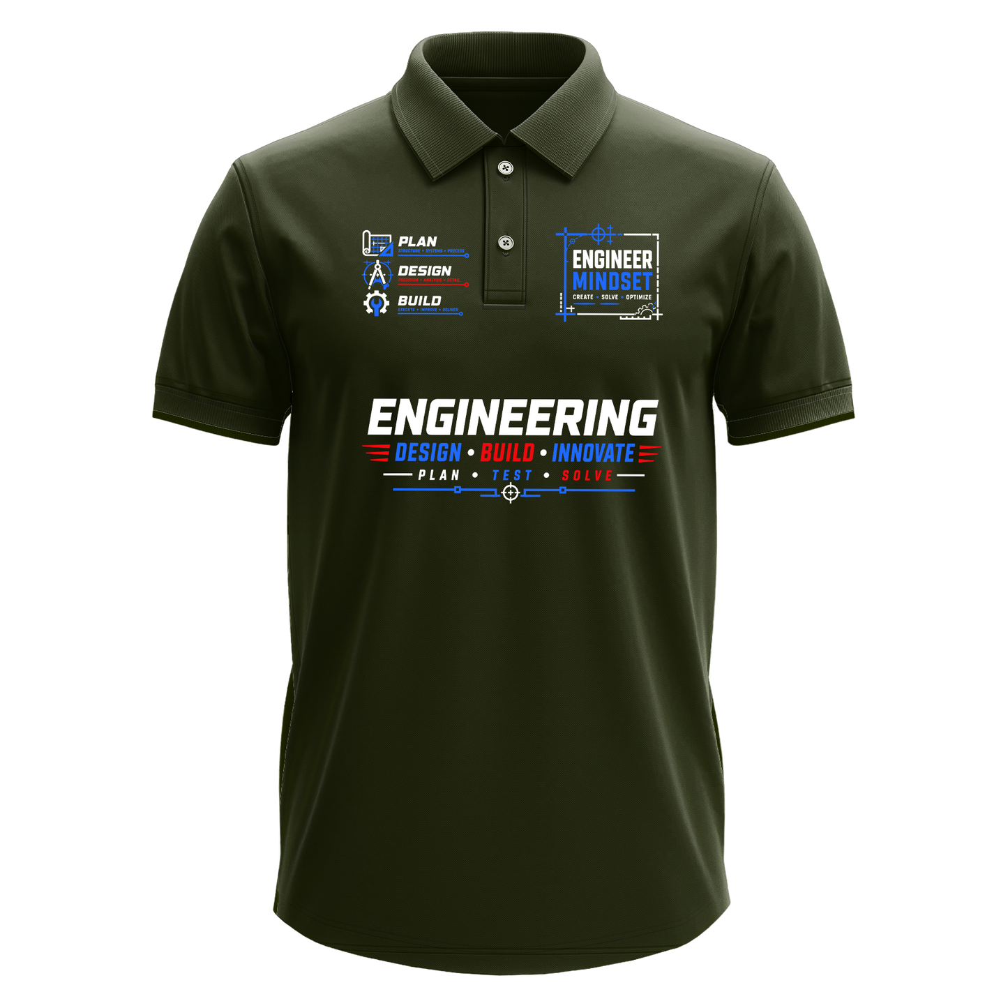 Drifit Polo Shirt: Engineer Mindset
