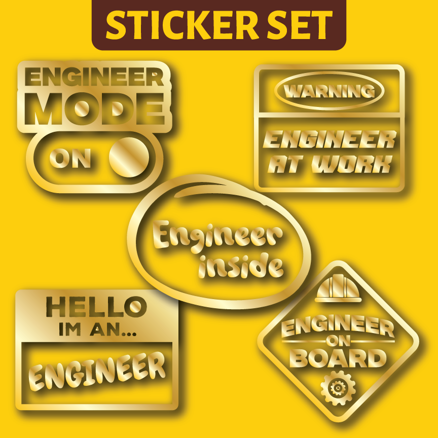 Vehicle Sticker: Engineer Set