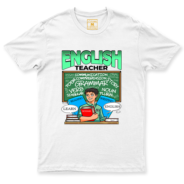 C.Spandex Shirt: English Teacher Male