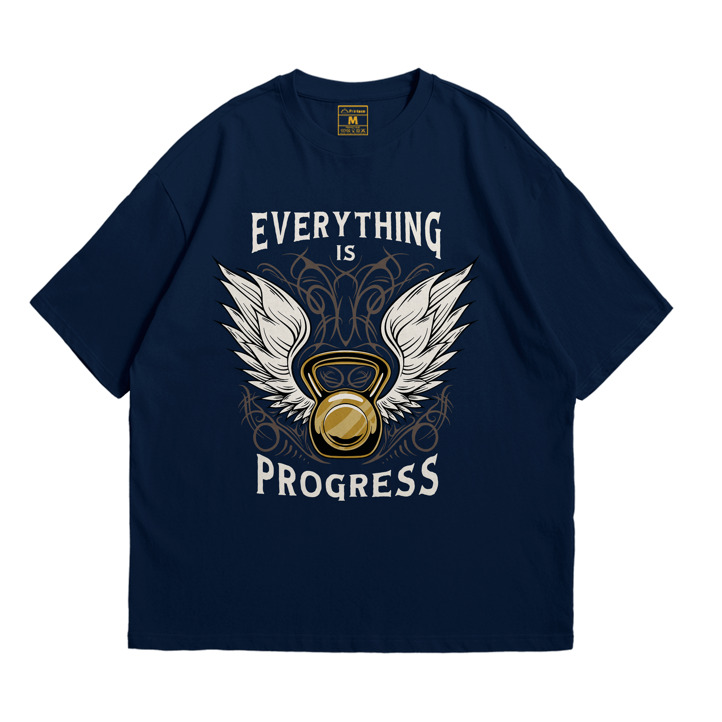 Premium Oversized Cotton Shirt: Everything Is Progress