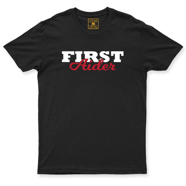 Drifit Shirt: First Aider Cursive