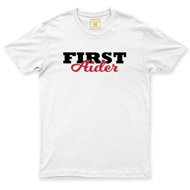 Drifit Shirt: First Aider Cursive