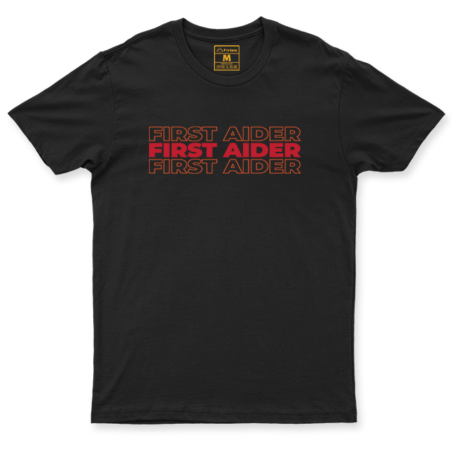 Drifit Shirt: First Aider Red