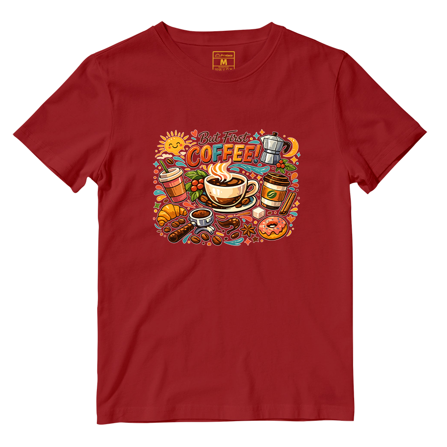 Cotton Shirt: First Coffee