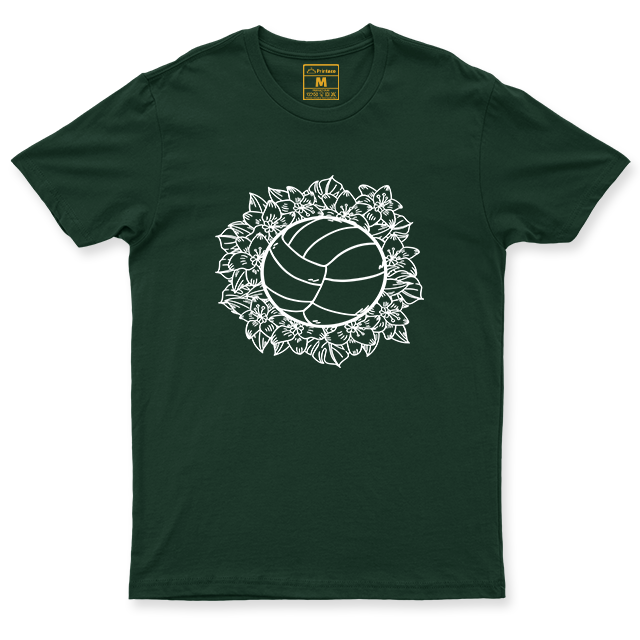 Drifit Shirt: Floral Volleyball