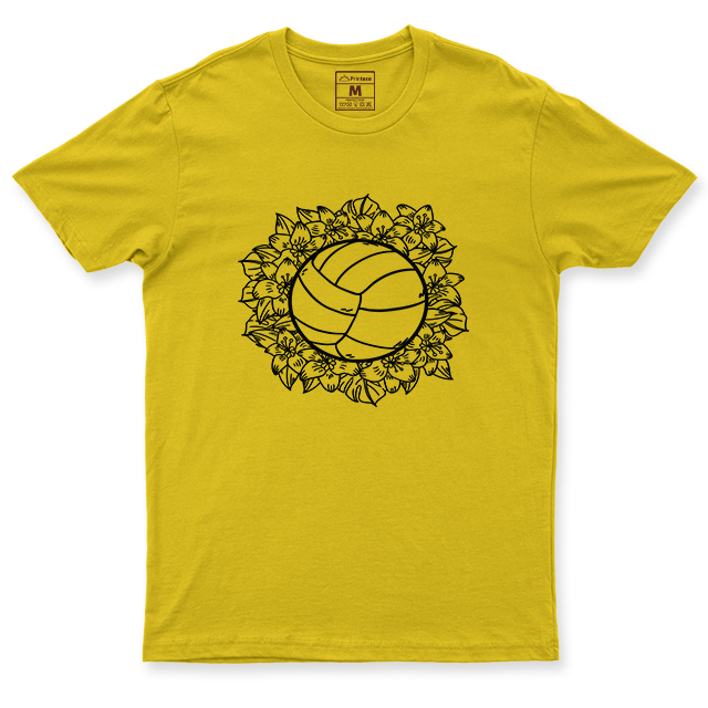 Drifit Shirt: Floral Volleyball
