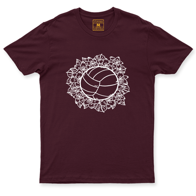 Drifit Shirt: Floral Volleyball