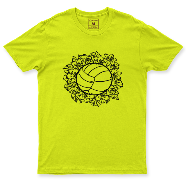 Drifit Shirt: Floral Volleyball