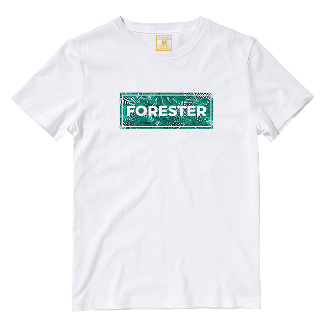 Cotton Shirt: Forester Leaves