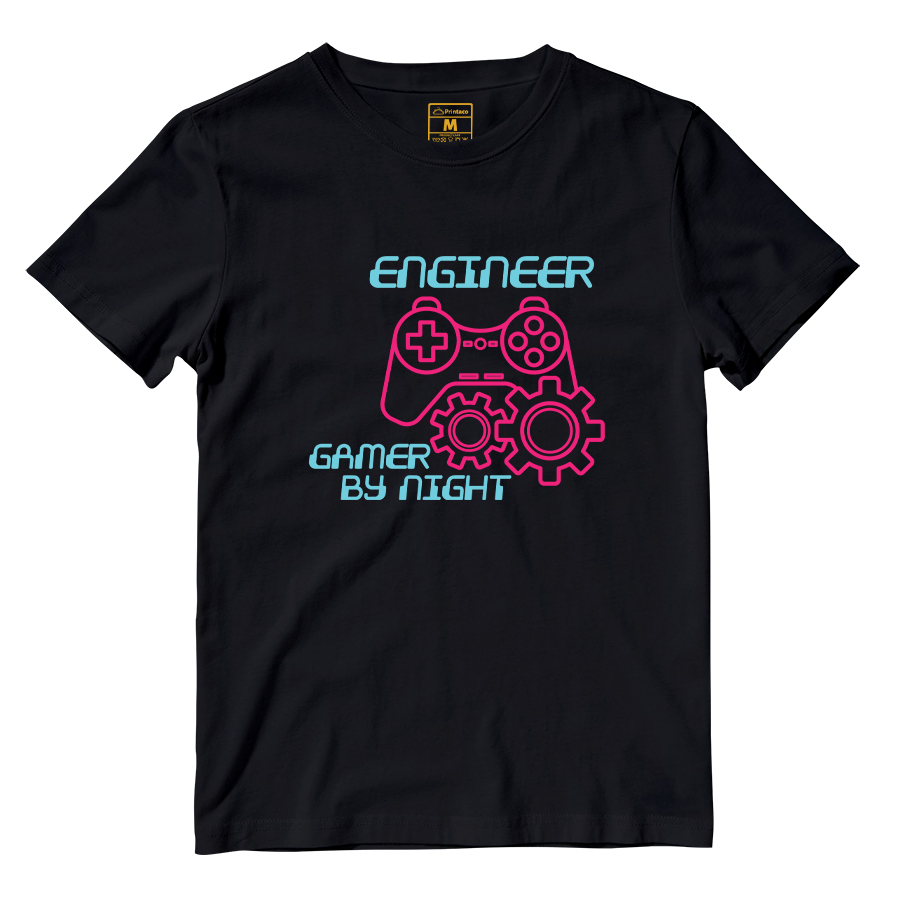 Cotton Shirt: Gamer By Night