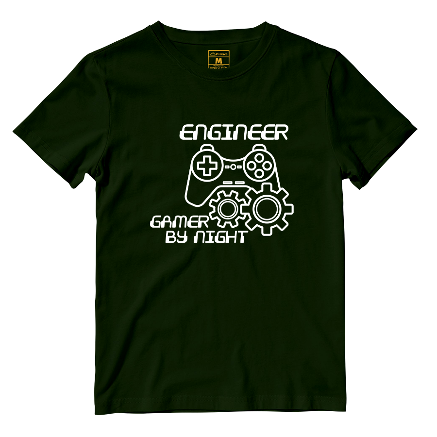 Cotton Shirt: Gamer By Night