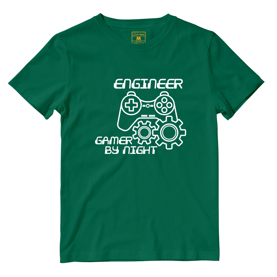 Cotton Shirt: Gamer By Night