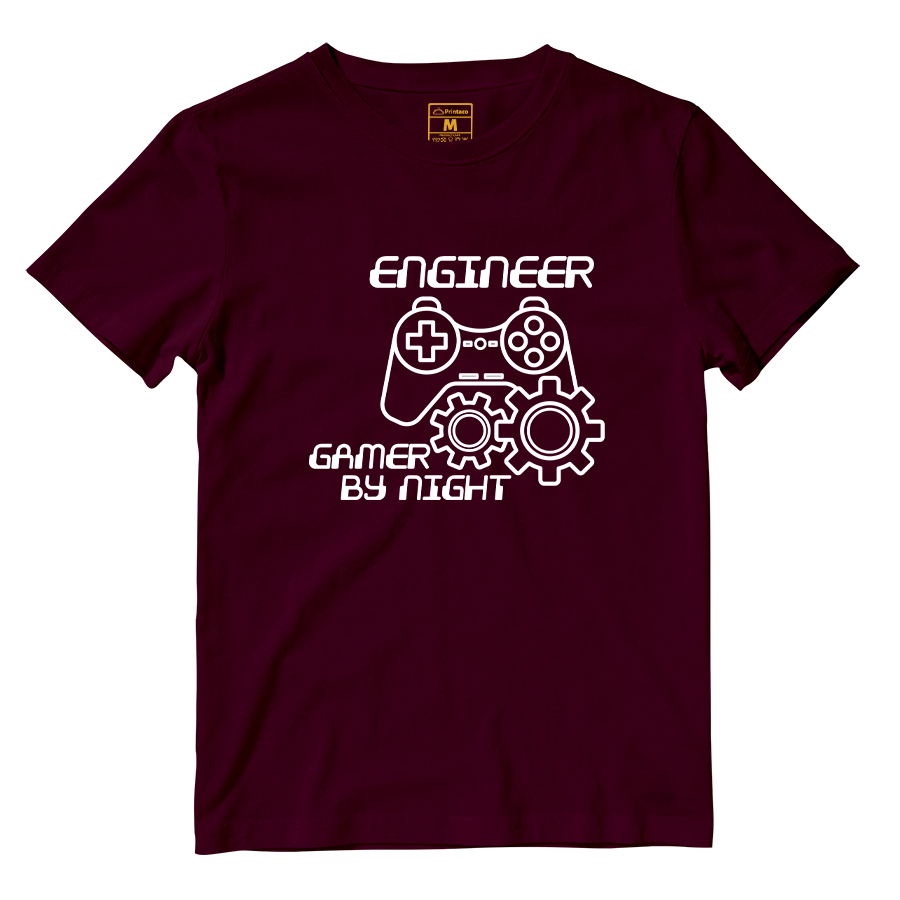 Cotton Shirt: Gamer By Night