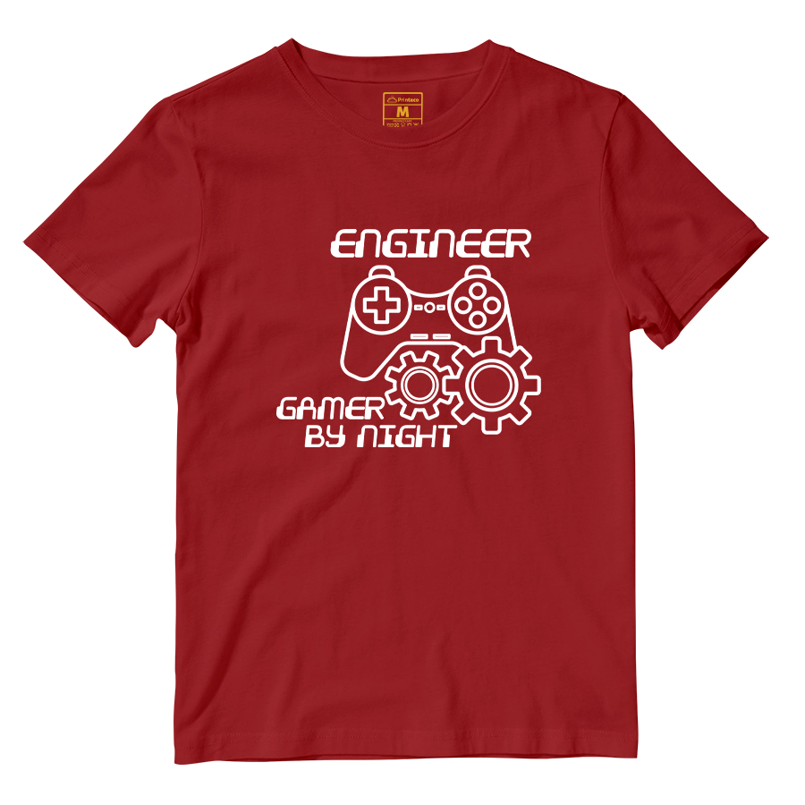 Cotton Shirt: Gamer By Night