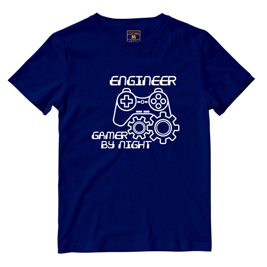 Cotton Shirt: Gamer By Night