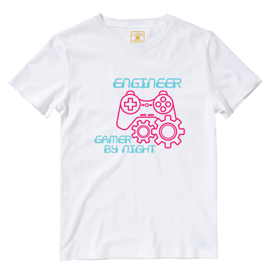 Cotton Shirt: Gamer By Night