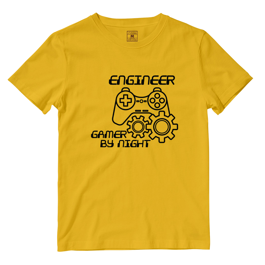 Cotton Shirt: Gamer By Night