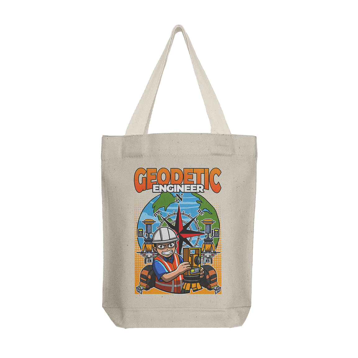 Tote Bag: Geodetic Engineer Male