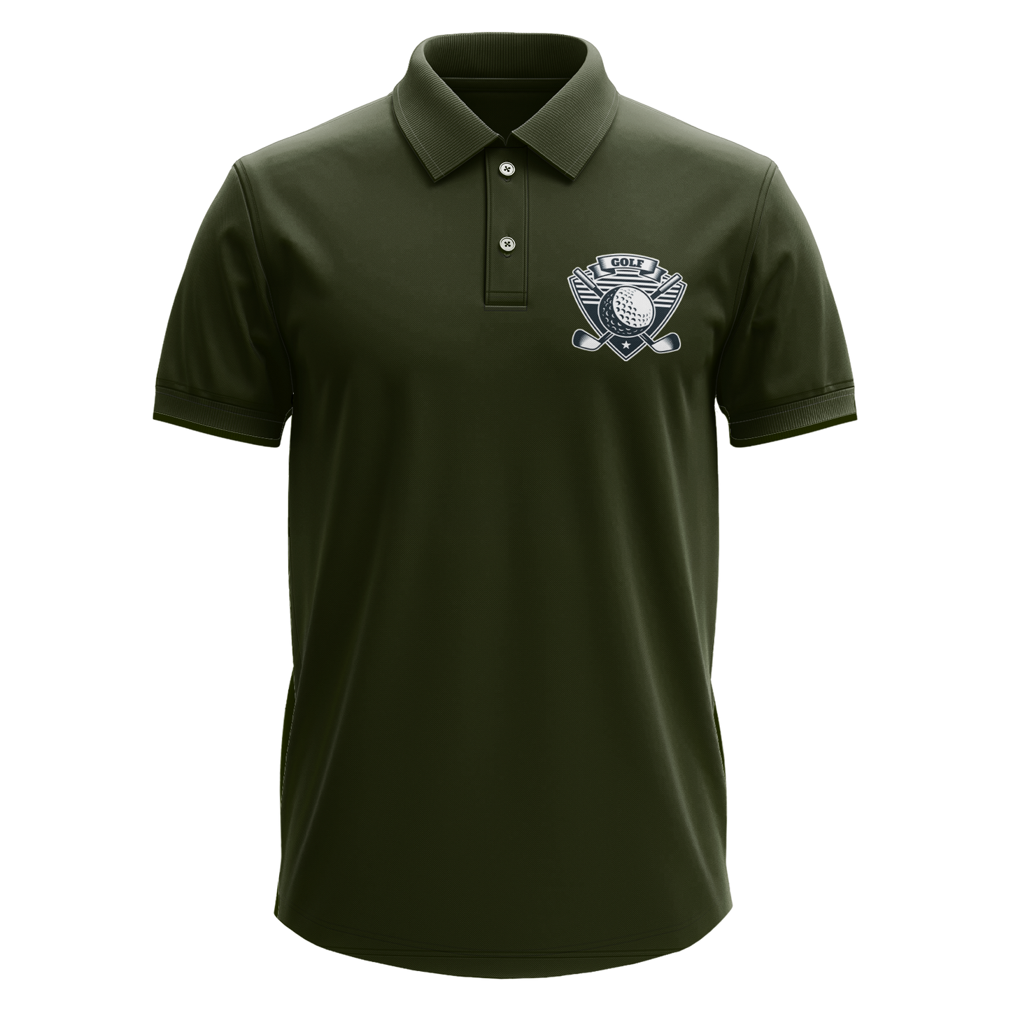 Drifit Polo Shirt: Golf Badge Pocket