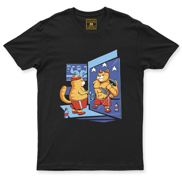 Drifit Shirt: Gym Cat