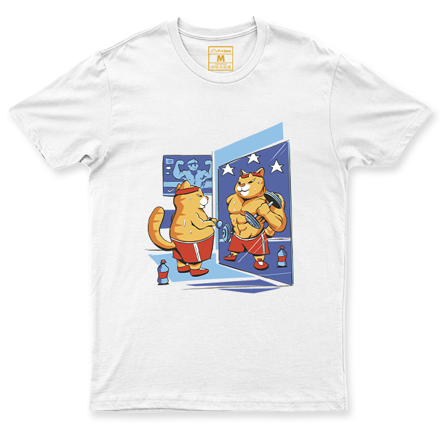 Drifit Shirt: Gym Cat