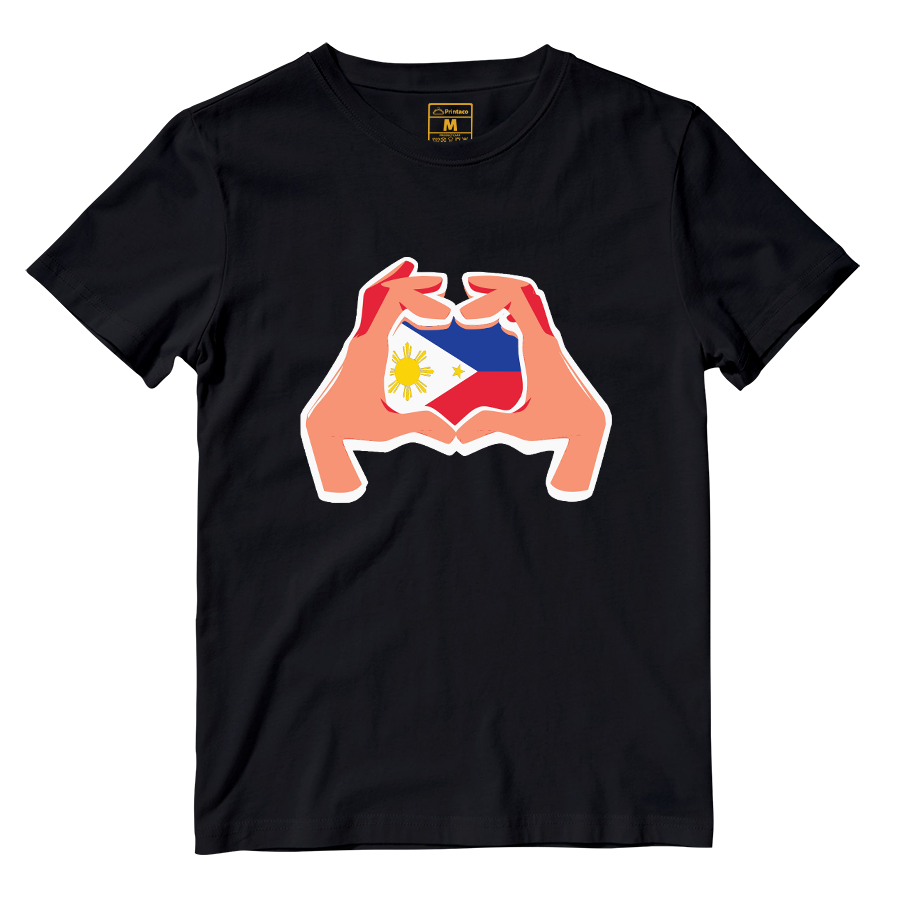 Cotton Shirt: Hand Heart Pinoy