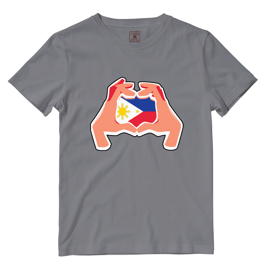 Cotton Shirt: Hand Heart Pinoy