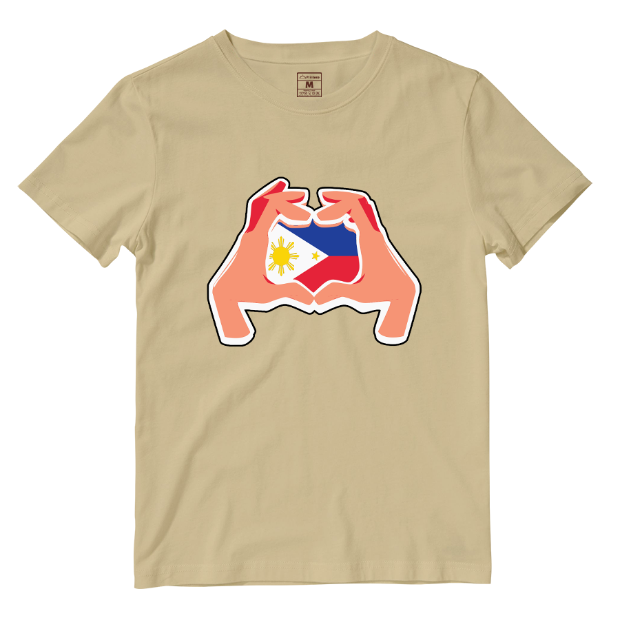 Cotton Shirt: Hand Heart Pinoy
