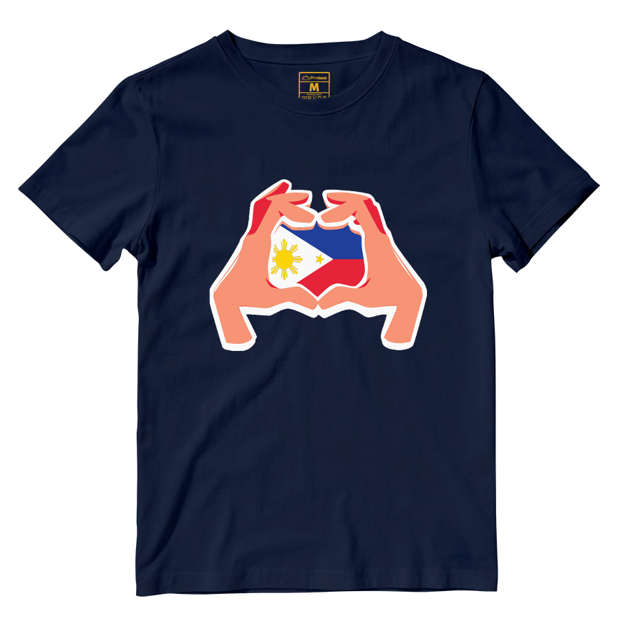 Cotton Shirt: Hand Heart Pinoy