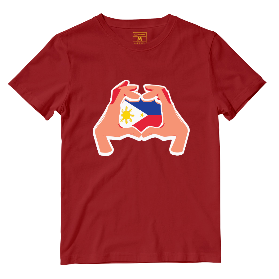 Cotton Shirt: Hand Heart Pinoy