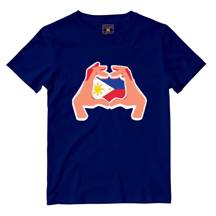 Cotton Shirt: Hand Heart Pinoy