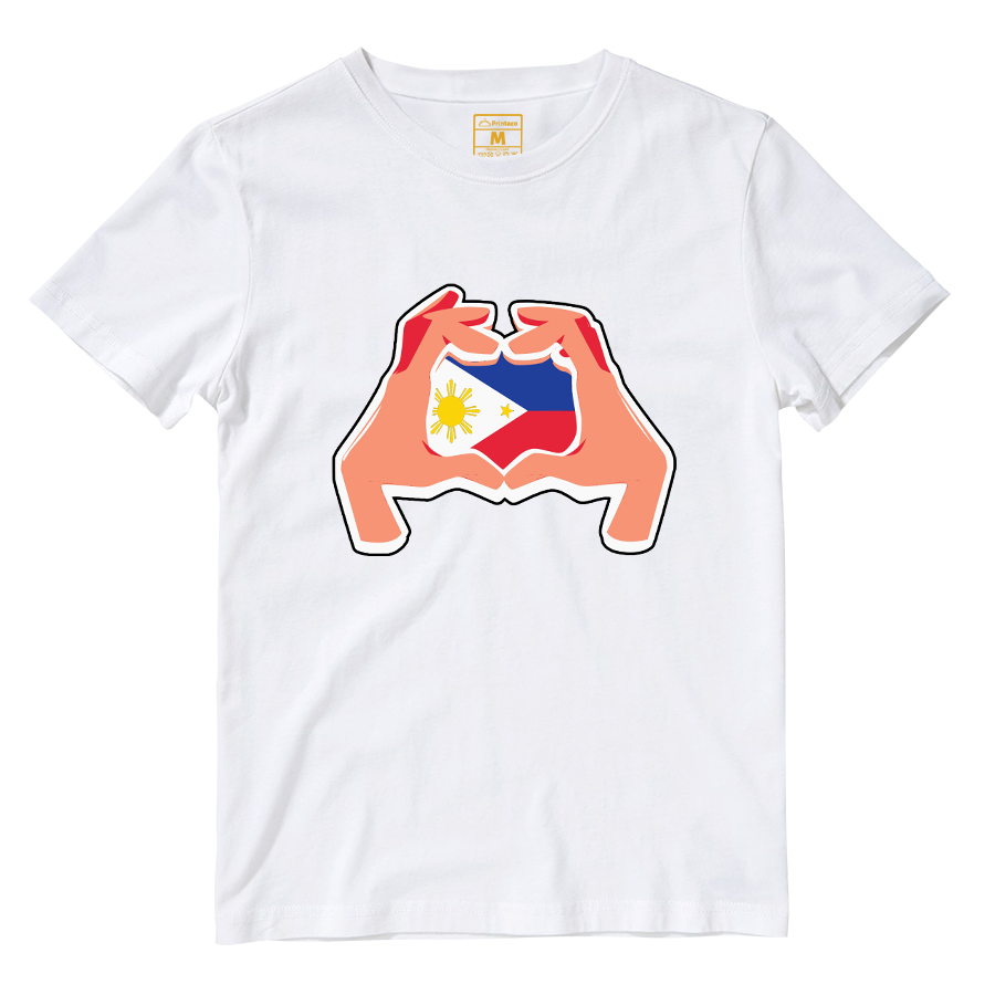 Cotton Shirt: Hand Heart Pinoy