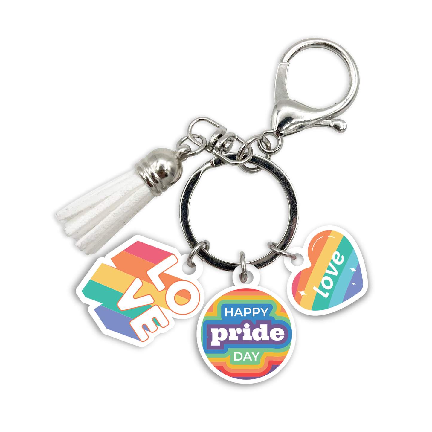Acrylic Bag Charm: Happy Pride 3 Charms