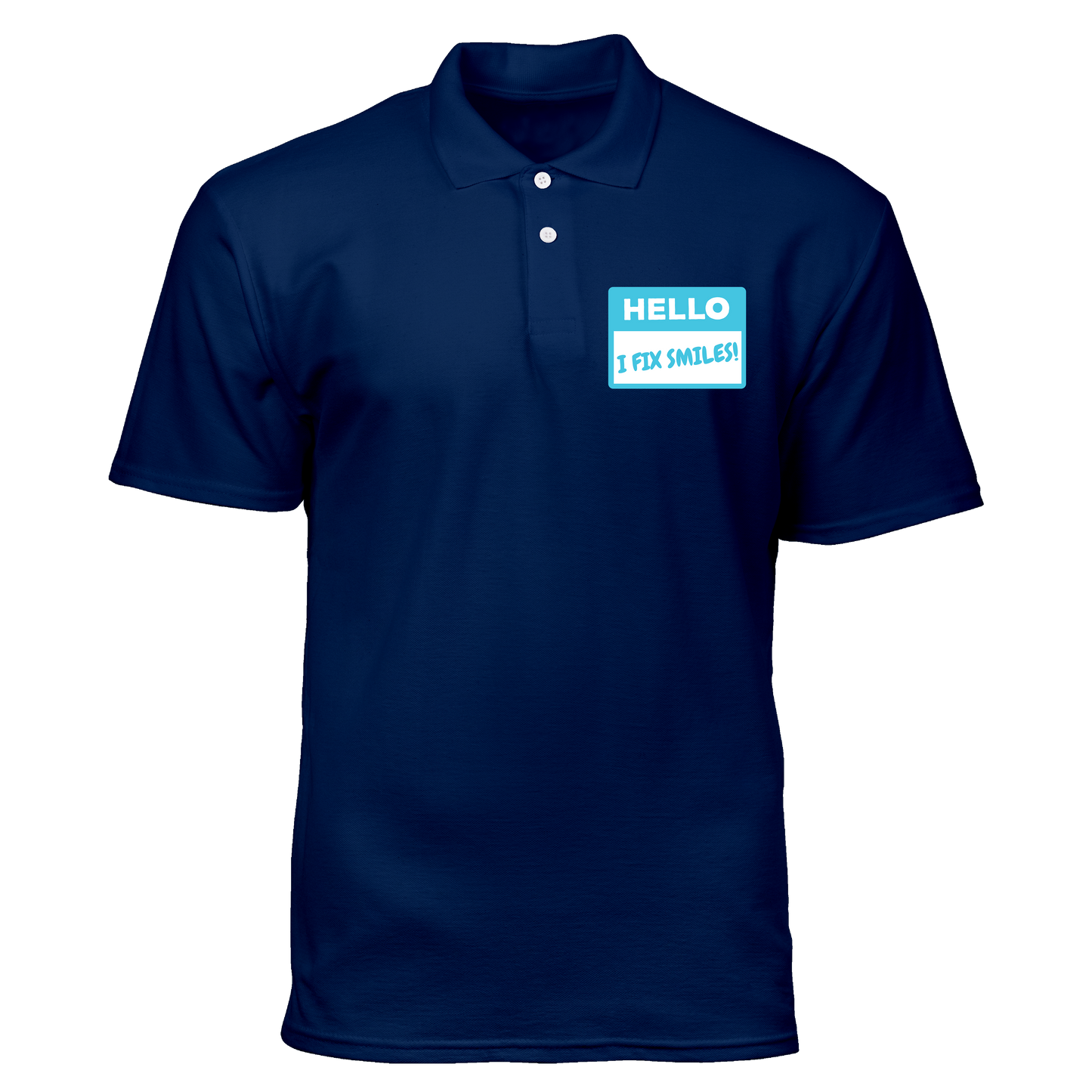 Cotton Polo Shirt: Hello I Fix Smiles Pocket