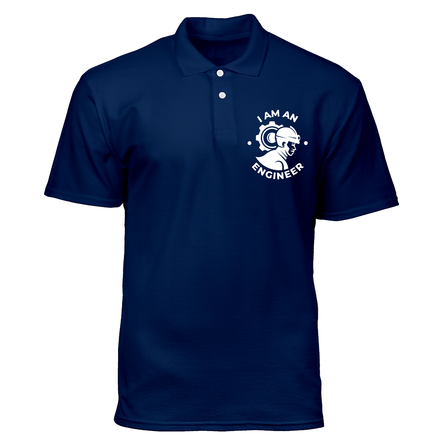 Cotton Polo Shirt: I am an Engineer Pocket