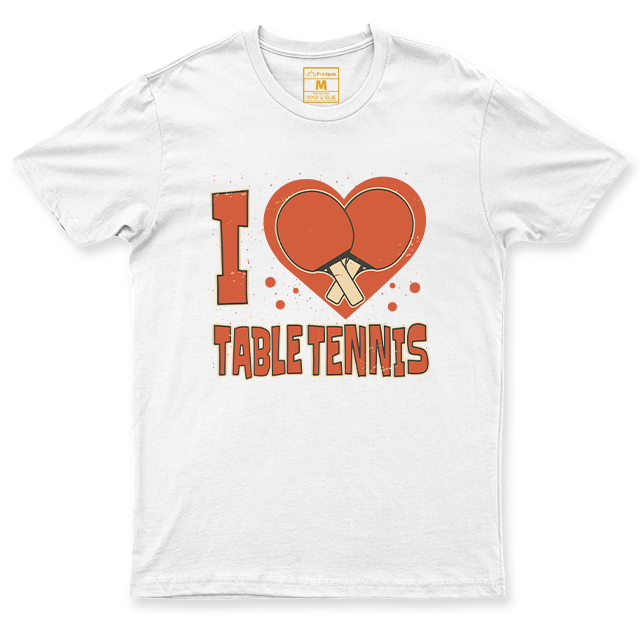 Drifit Shirt: I Love Table Tennis