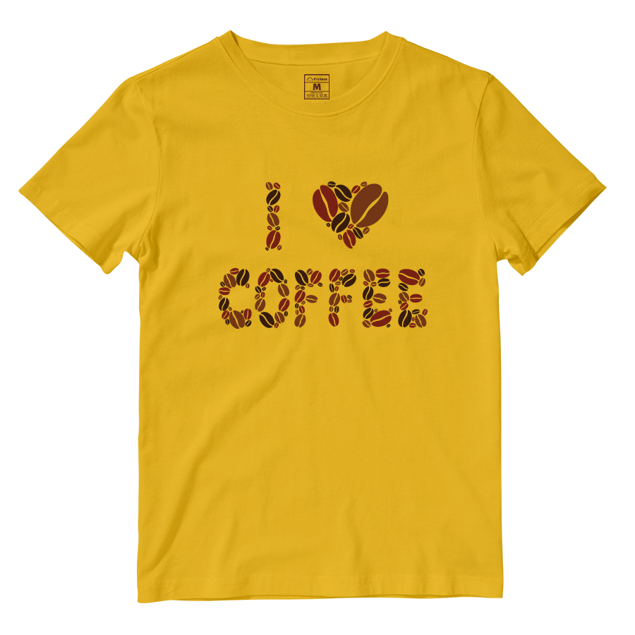 Cotton Shirt: I Love Coffee
