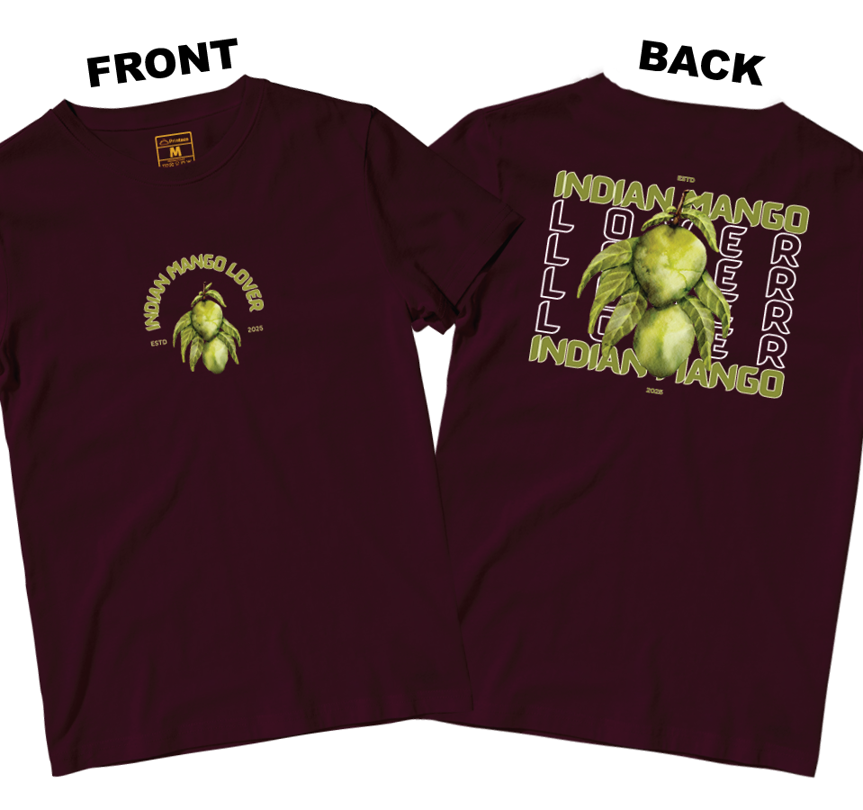 Cotton Shirt: Indian Mango (Front and Back)