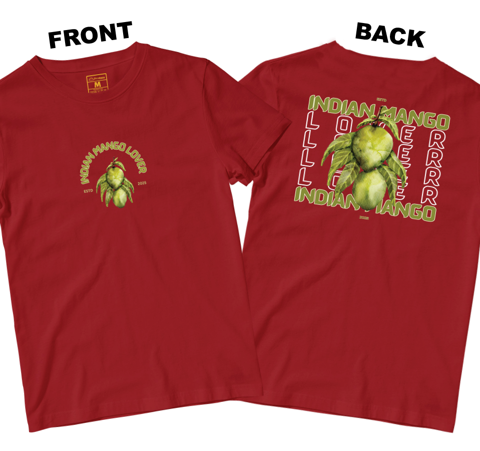 Cotton Shirt: Indian Mango (Front and Back)