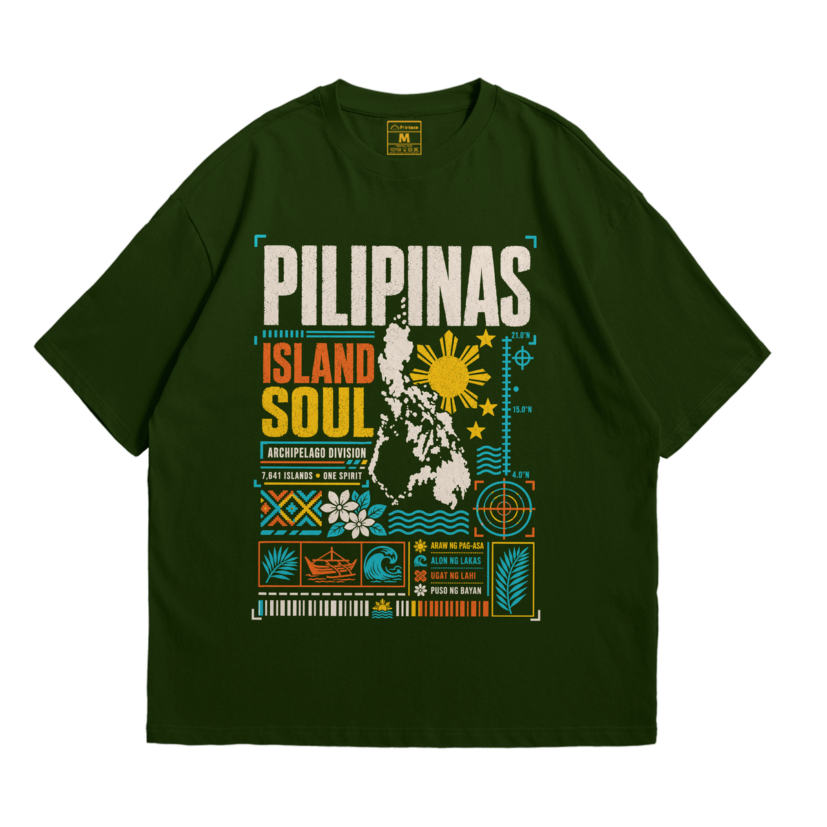 Premium Oversized Cotton Shirt: Island Soul
