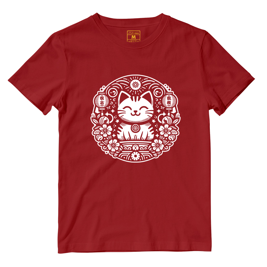 Cotton Shirt: Japanese Cat