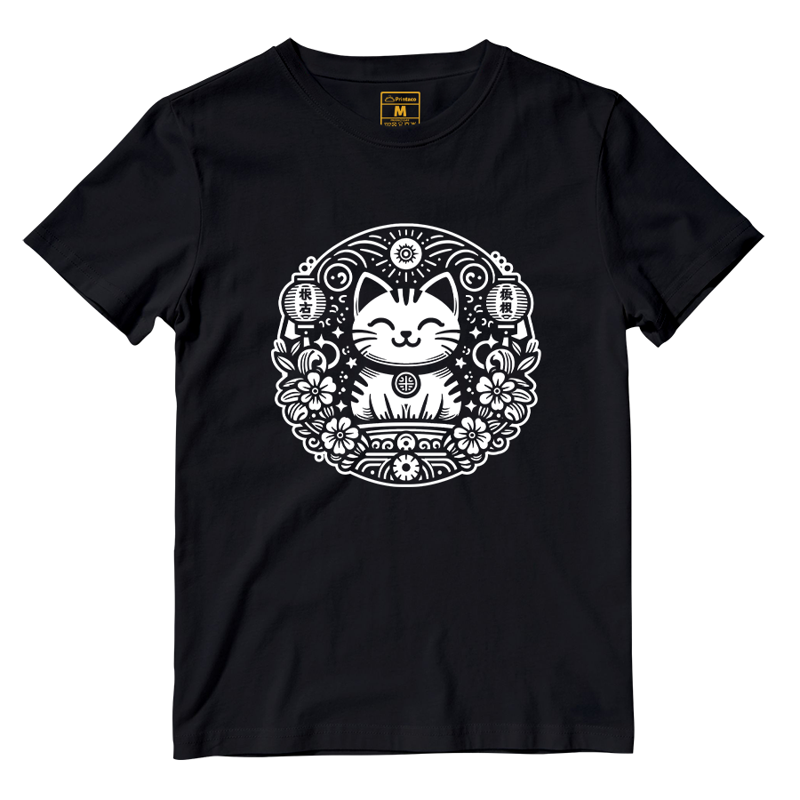 Cotton Shirt: Japanese Cat